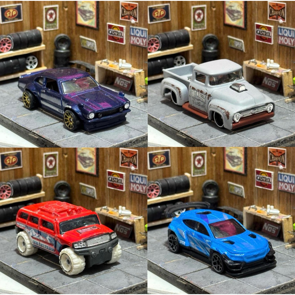 Hot Wheels Diecast Loose Mumer Hotwheels ( 109 - 112 ) Ford Maverick / Custom 56 Ford Truck / Rockst