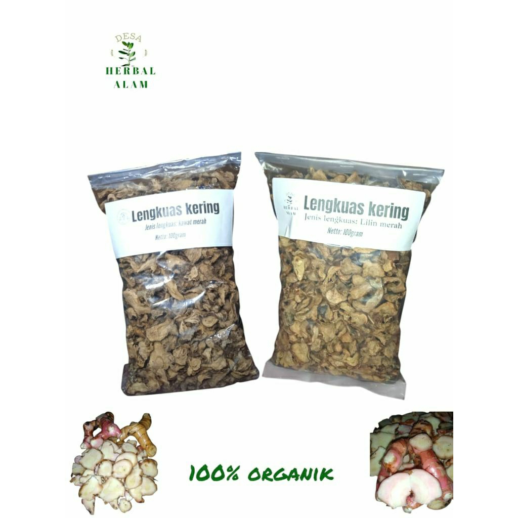 

Lengkuas kering iris murni 100gram organik
