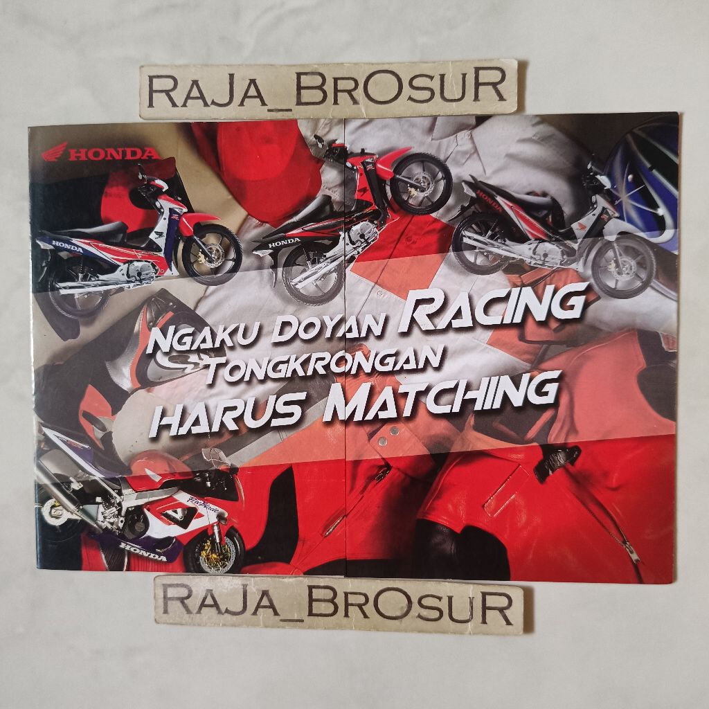 Poster brosur katalog leaflet Honda Supra X 125 R Supra X 125R 2005