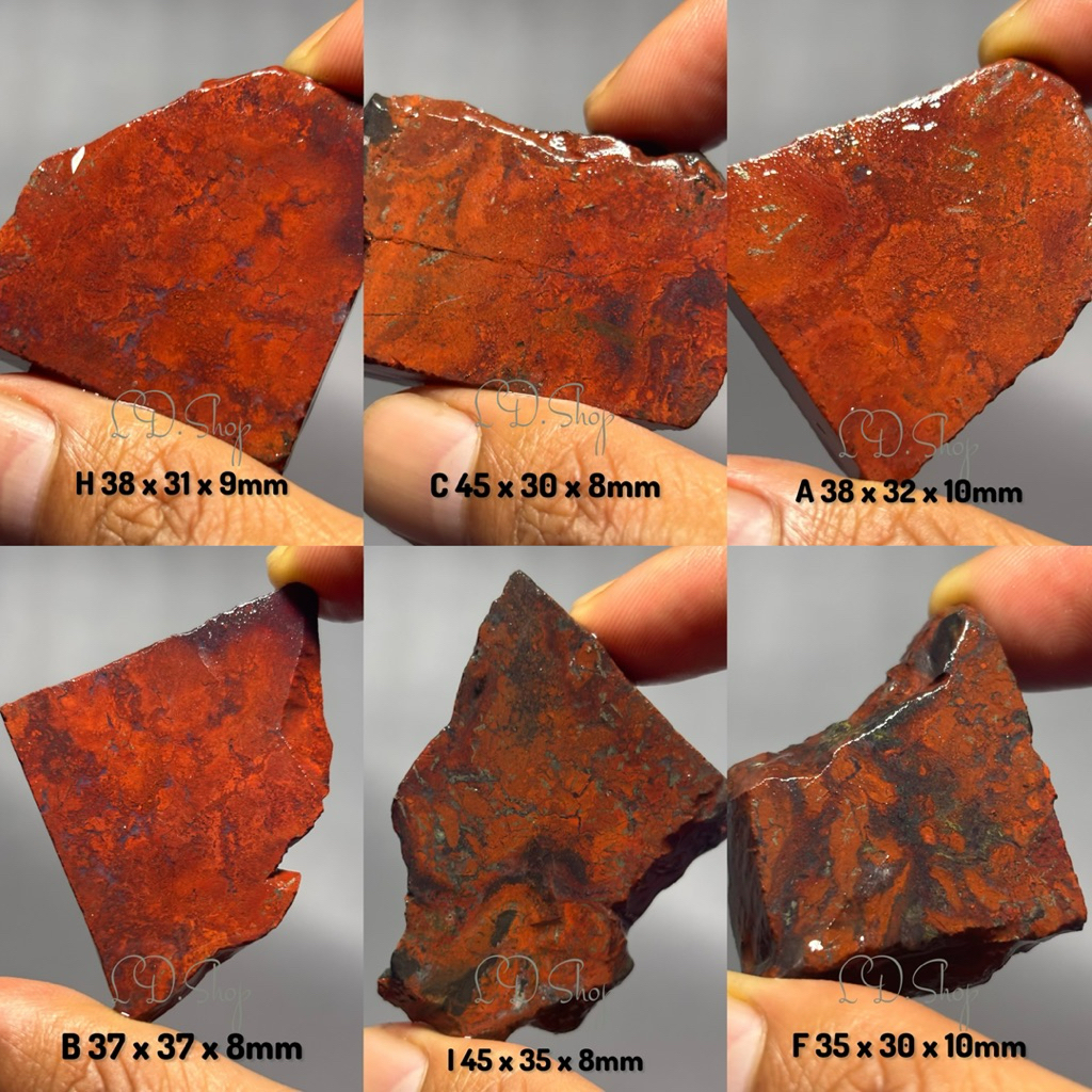 badar besi merah cabe / batu akik badar besi / bongkahan batu akik