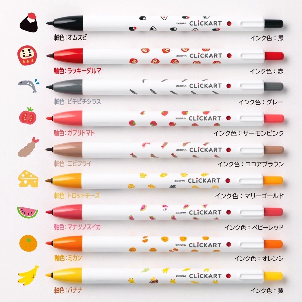 

KODE M93W Zebra ClickArt Yurukawa Festival Series 6mm Marker Fine Liner Click Art Limited Edition
