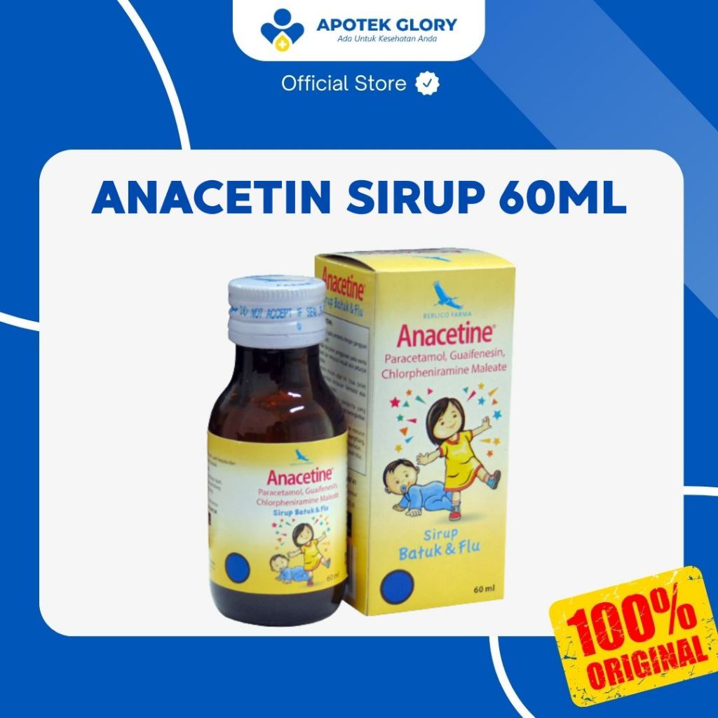 

SIRUP ANACETIN 60ML (SIRUP DEMAM, BATUK BERDAHAK, PILEK ANAK)