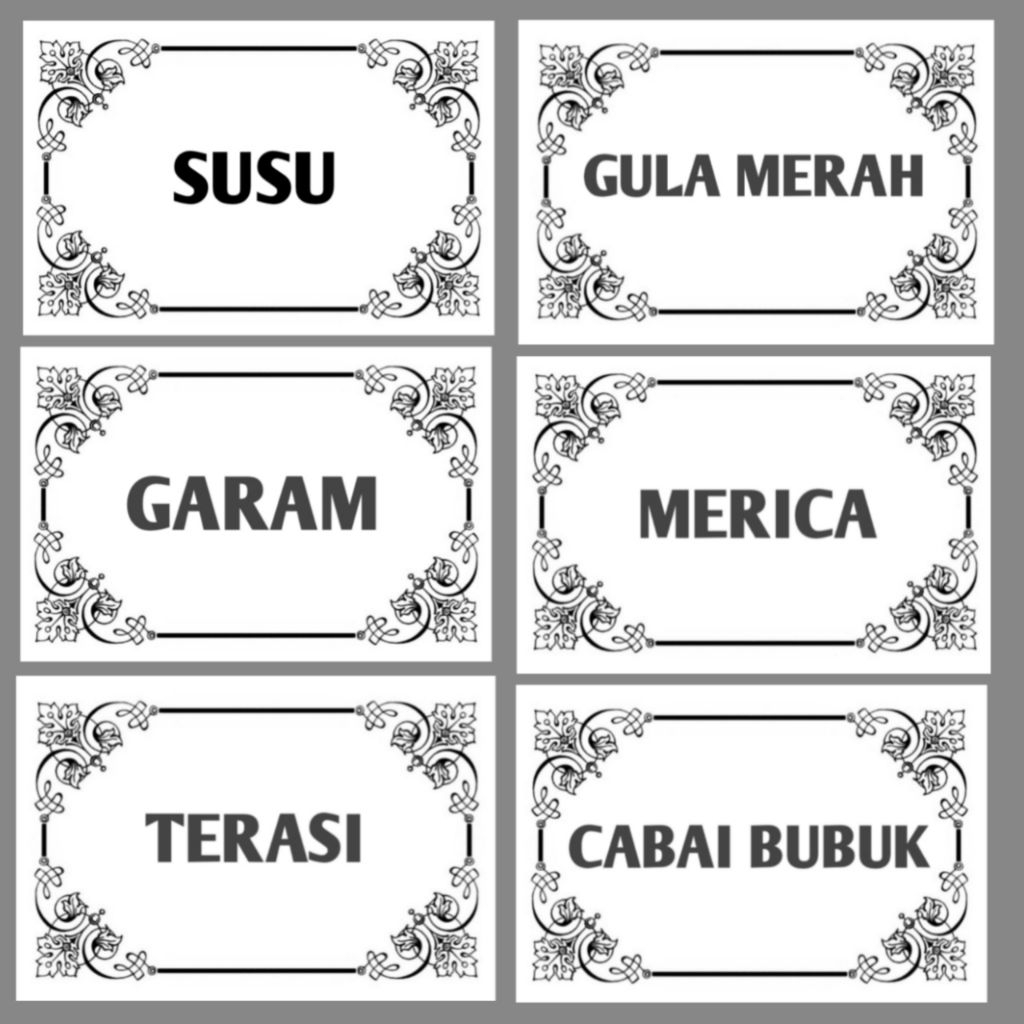 

LABEL STIKER BUMBU ISI 12 PCS UKURAN 6X9