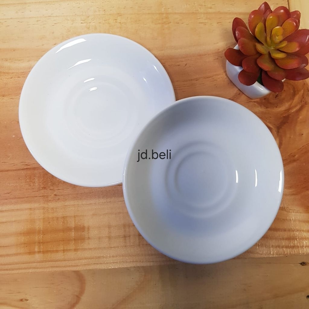 [Whispers] tatakan gelas/piring dessered/piring bulat keramik/piring saji/piring kecil/piring kue