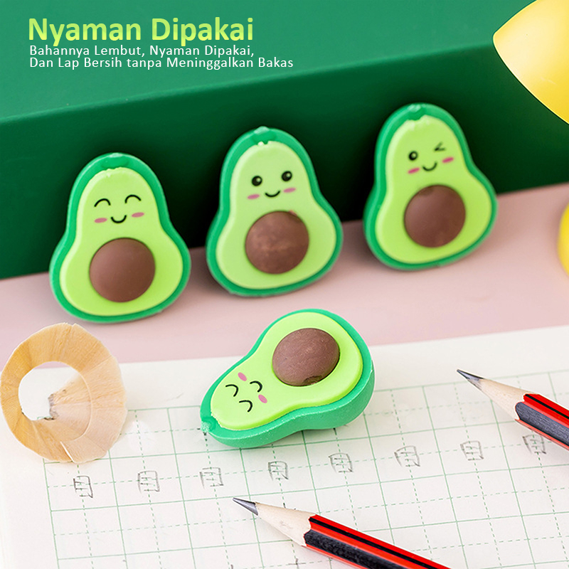 

Penghapus Pensil Karakter Avocado Eraser 844