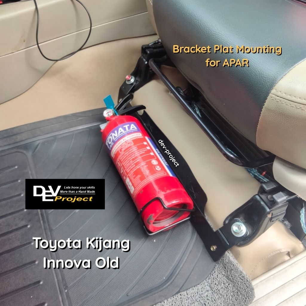Bracket / Dudukan APAR di Kaki Jok Mobil Toyota Kijang Innova Lama / Old