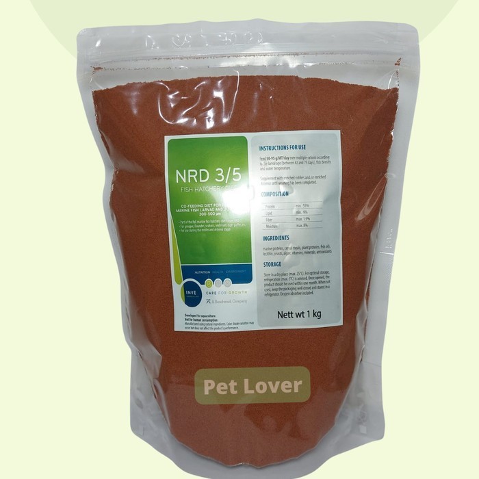 PELET NRD 3/5 300 - 500 Mikron Pakan Burayak Cupang dan Guppy 1kg