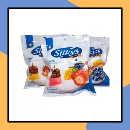 

( PAKET ISI 4 ) Silkys Pudding Duo | Rasa Buah Blueberry, Stroberi, Mangga Silky Puding 2 Lapis Dengan Rasa Gula Aren - 260Gr