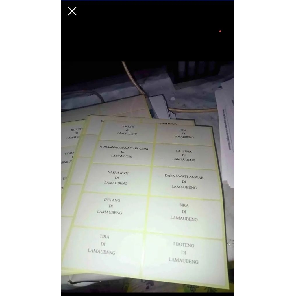 

CETAK LABEL UNDANGAN