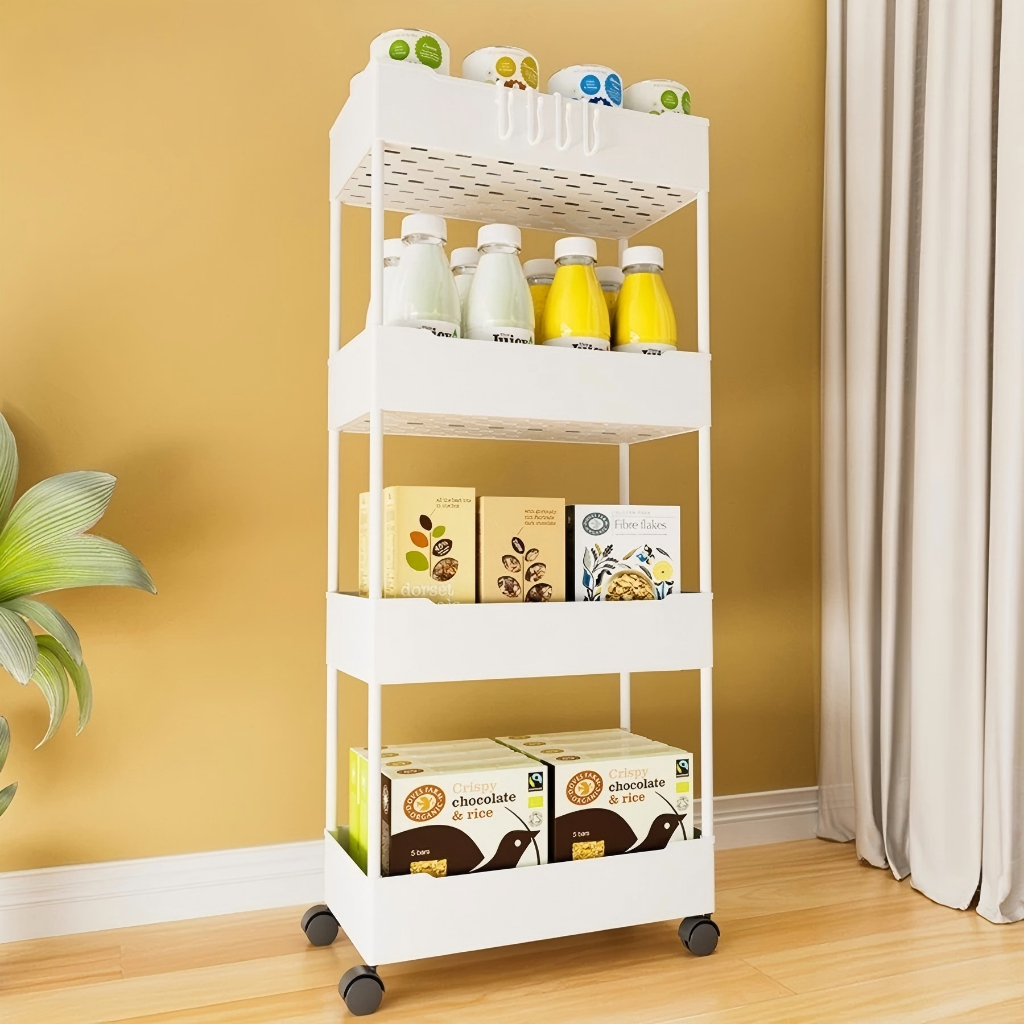 Factory Outlet Rak Dapur Square Rak Kosmetik Rak Susun Serbaguna rak kamar mandi portable 4 susun