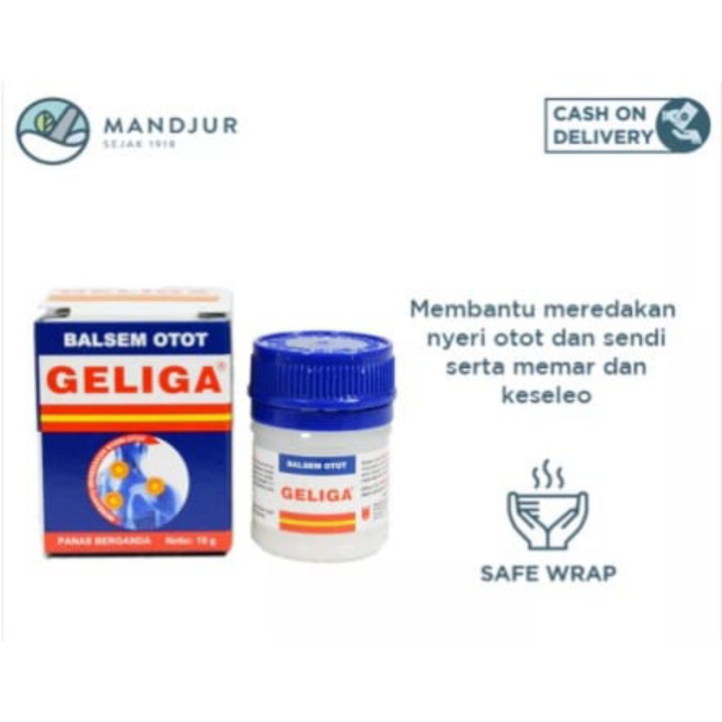 Balsem Otot Geliga Obat Gosok Nyeri Sendi,Nyeri Otot,Memar Tubuh Leher