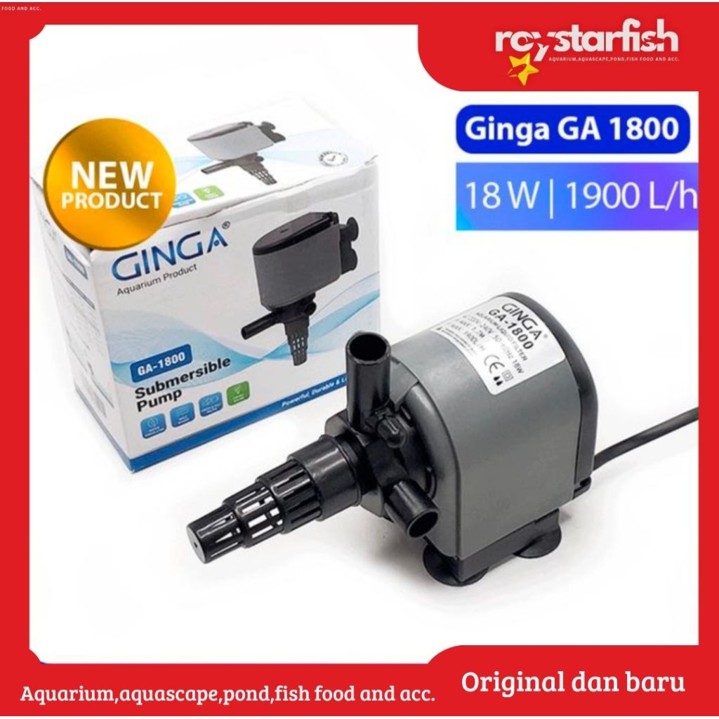 Ginga GA1800 power head sirkulasi aquarium aquascape