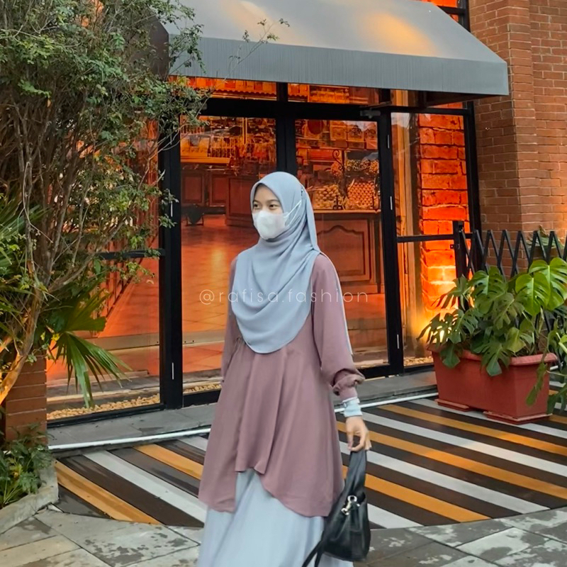 HIJAB SEGI EMPAT OVAL / KERUDUNG SEGIEMPAT / HIJAB SQUARE CURVE / MALAY / SYARI / JUMBO / JILBAB BAH