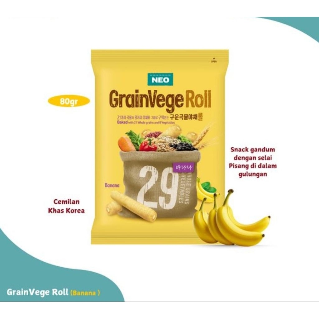 

Neo Grainvege Roll Banana 80gr