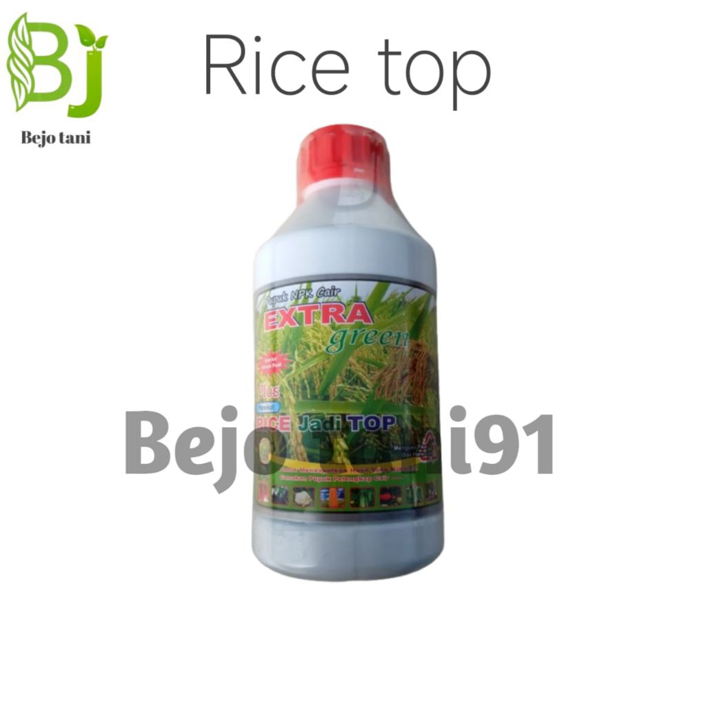 Pupuk NPK rice top penambahan bobot dan anakan padi kemasan 1 liter