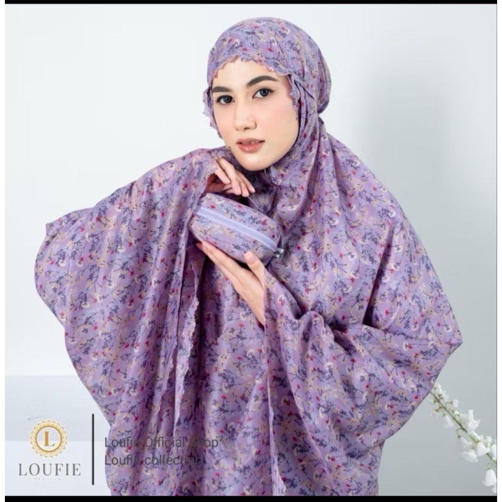 MUKENA DEWASA Abutai travelig mini pouch tas kotak/mukena mini