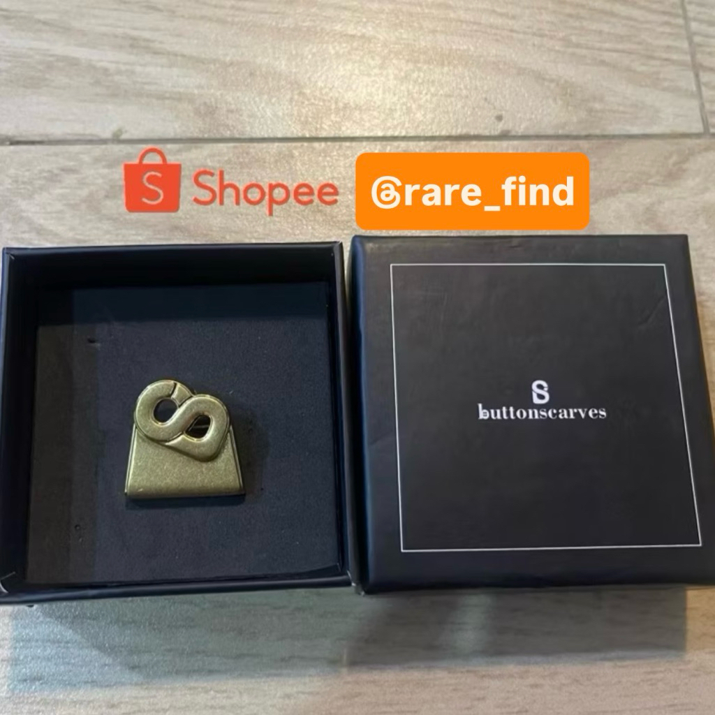 [NEW] READY ORIGINAL Buttonscarves Miniature Hold Me Bag Tas Petite Round Brooch Signature Pin Brooc