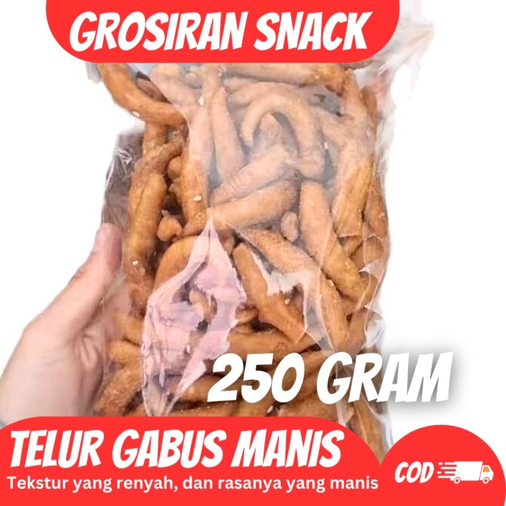 

( 250 GRAM ) TELUR GABUS MANIS WIJEN (888)