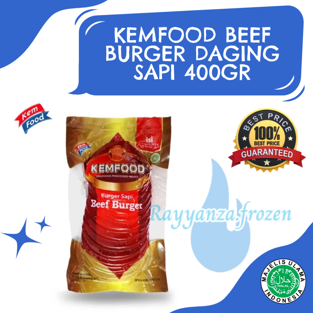 

Kemfood Beef Burger Daging Sapi 400GR