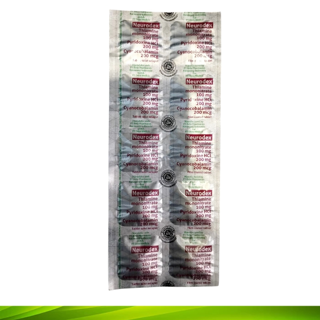 NEURODEX TABLET VITAMIN SARAF OBAT CAPEK