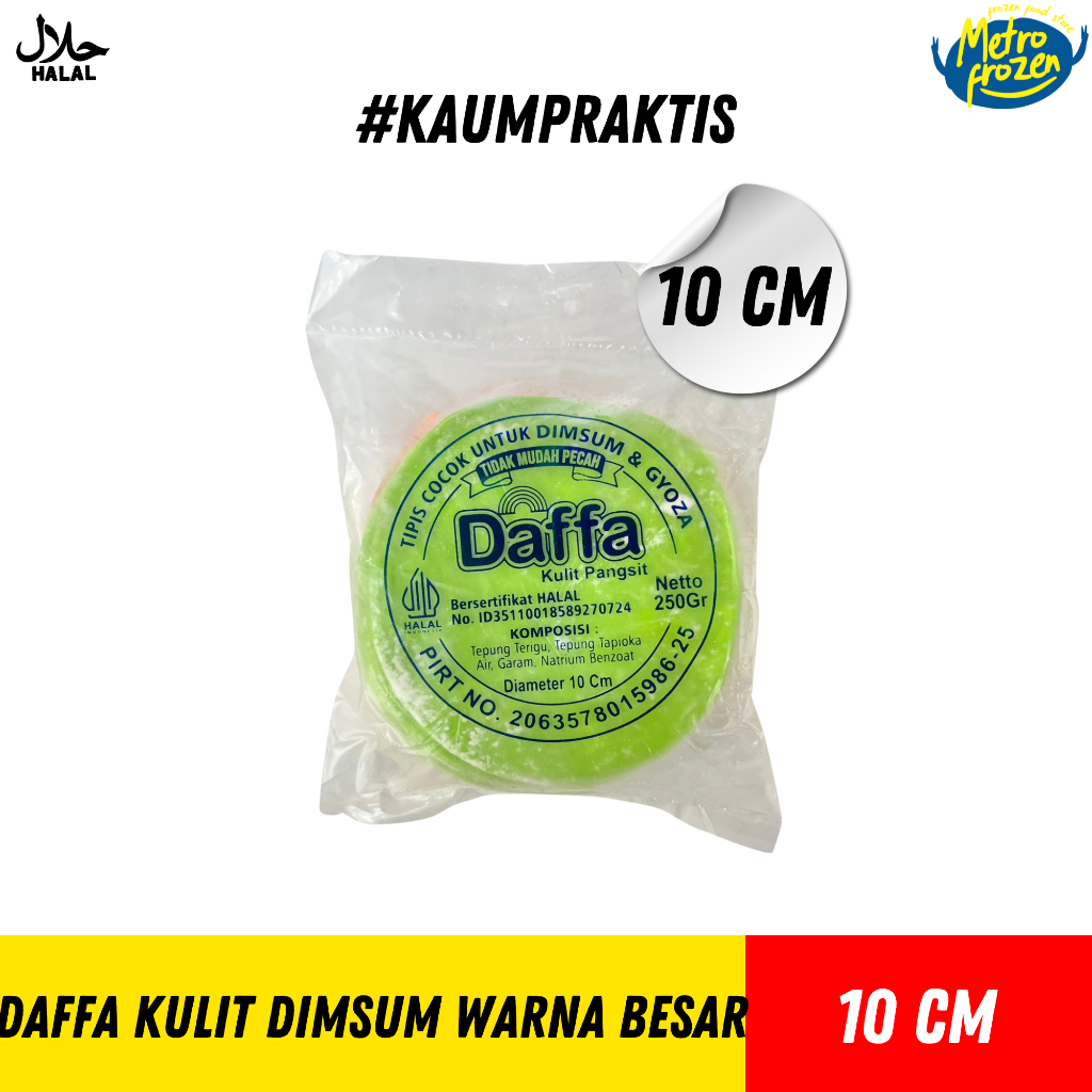 

DAFFA Kulit Dimsu Warna 8cm & 10cm 50 lembar