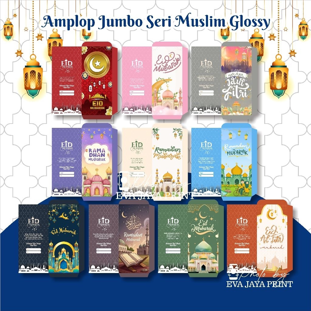 

100 LEMBAR AMPLOP MUSLIM JUMBO