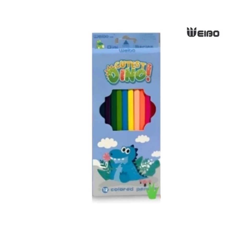 

WEIBO - Pensil Warna Dino 12 Pcs
