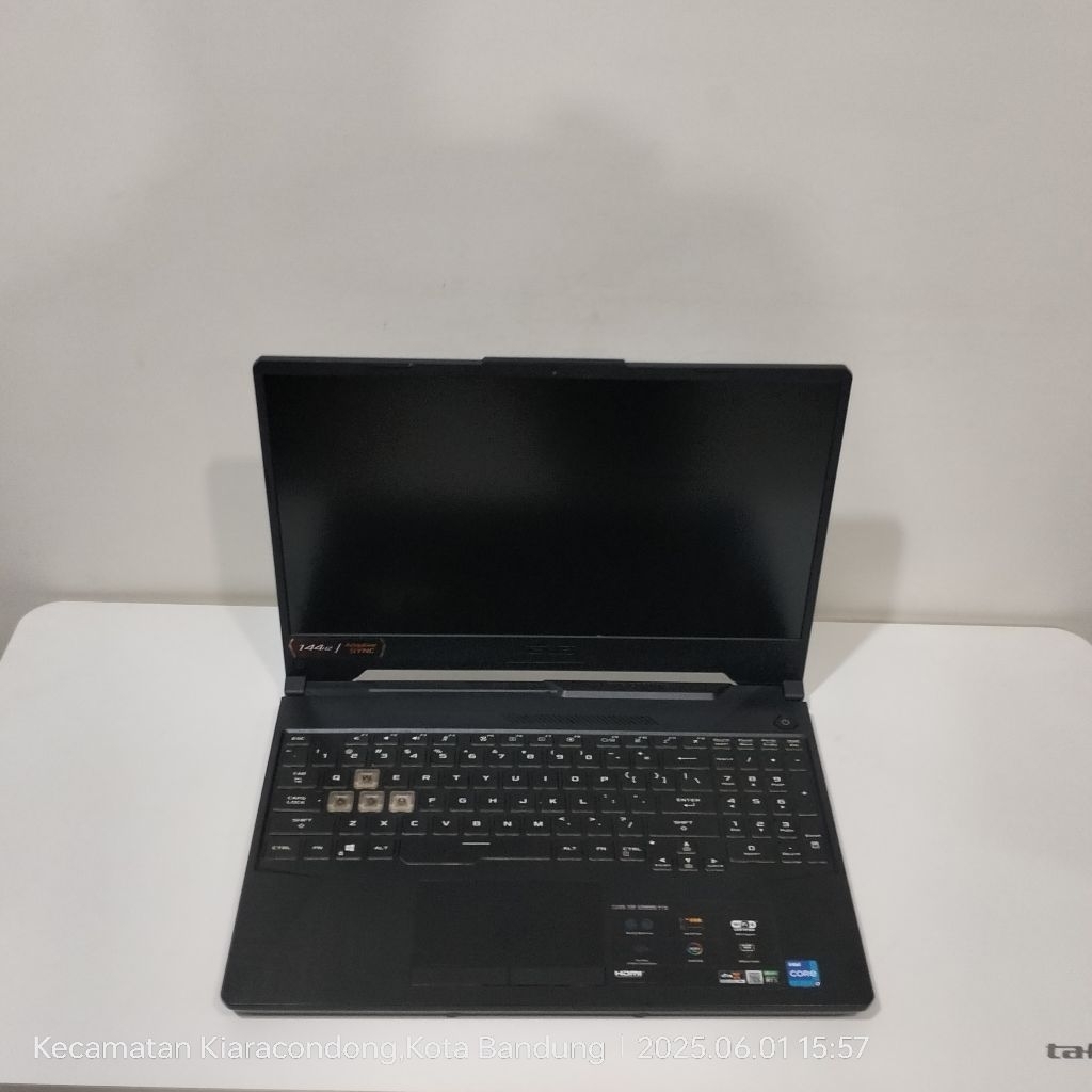 ASUS TUF GAMING F15 FX506HC RTX 3050 4GB I7-11600H RAM 16G/SSD 512GB