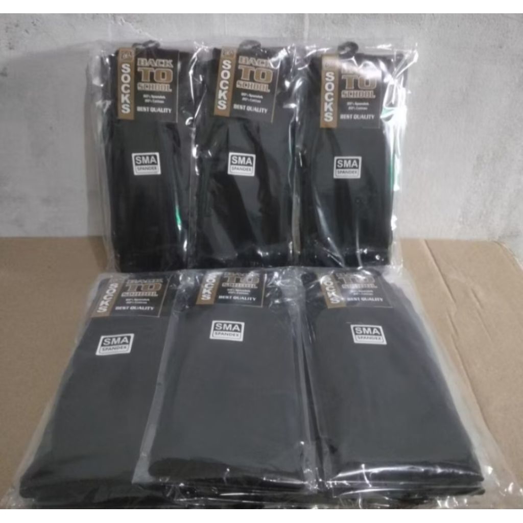 

VM Kaos Kaki Sekolah SMA Hitam Putih Polos