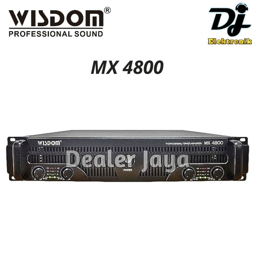 Power Amplifier Wisdom MX 4800 / MX4800 - 2 channel