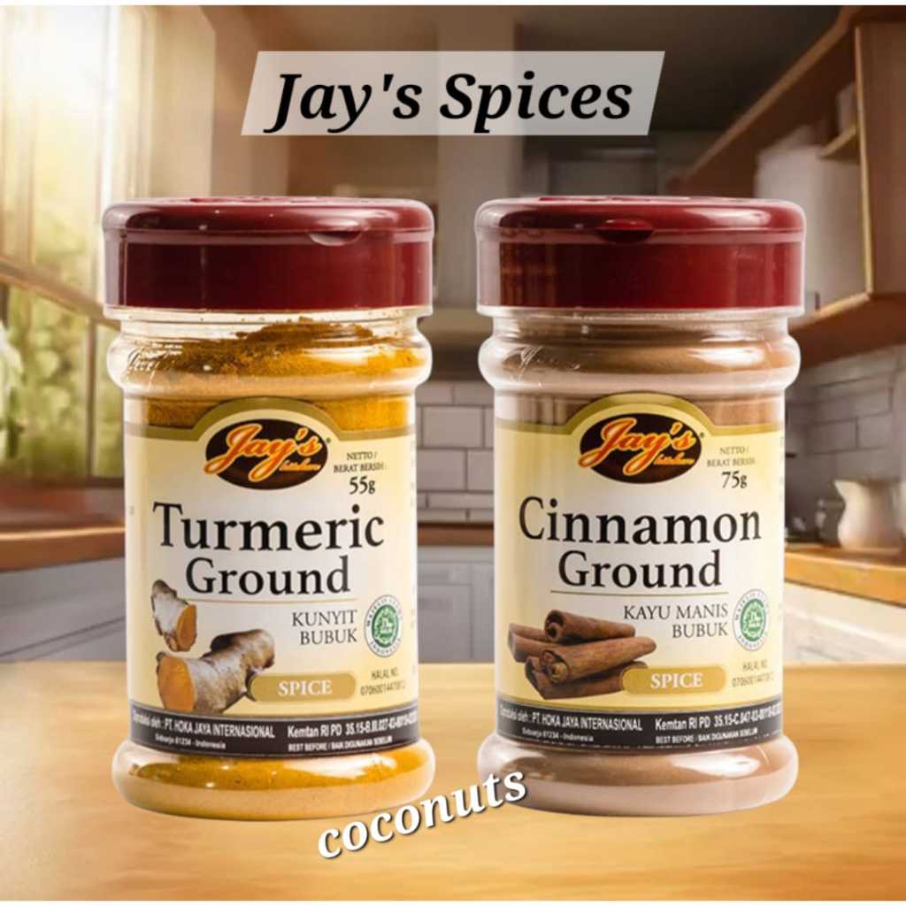 

Jays Kayu Manis Bubuk / Kunyit Bubuk 75gr