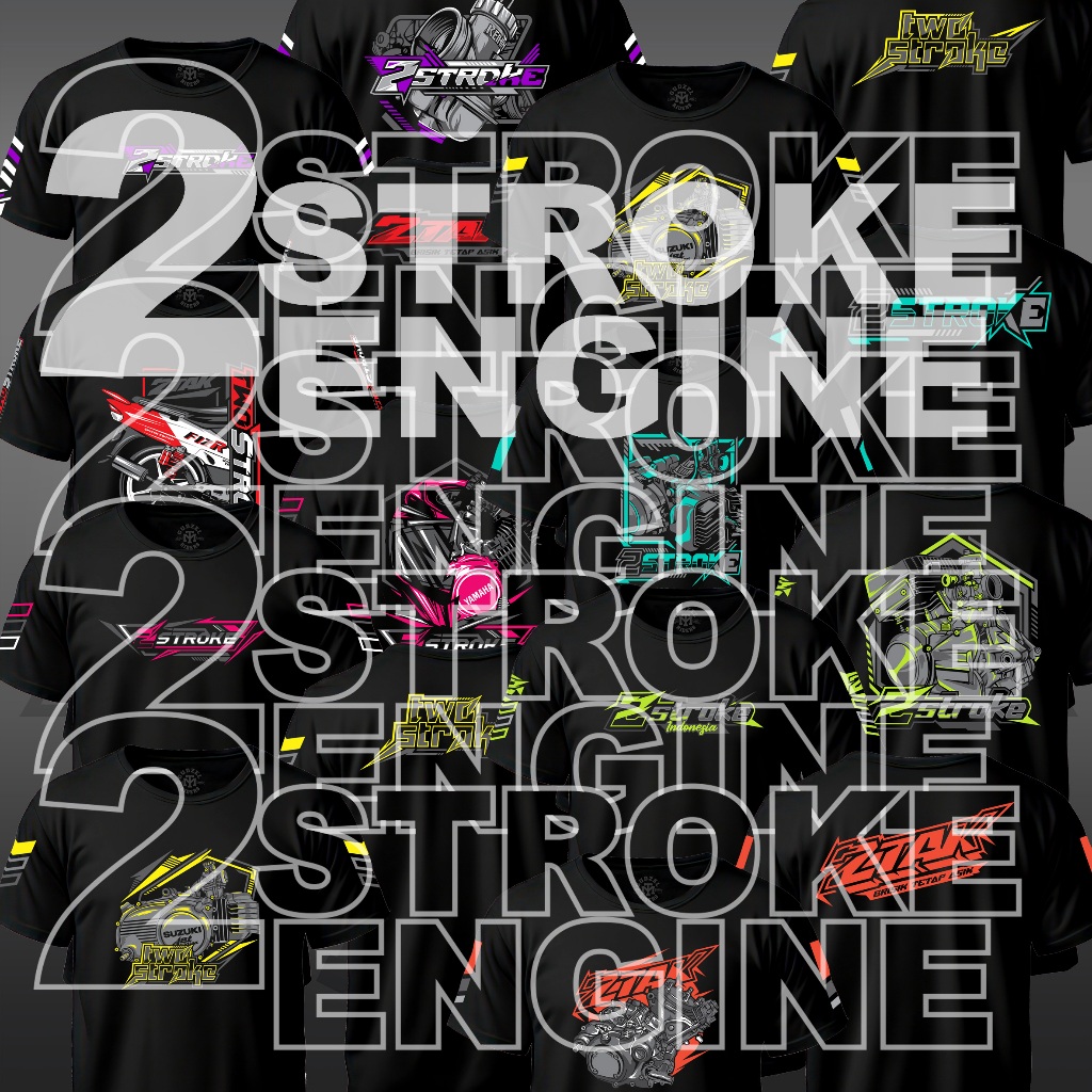 KAOS 2 STROKE TWO 2 TAK MOTOR BALAP FIZR RX KING RC JET COLLET NINJA ENGINE MESIN