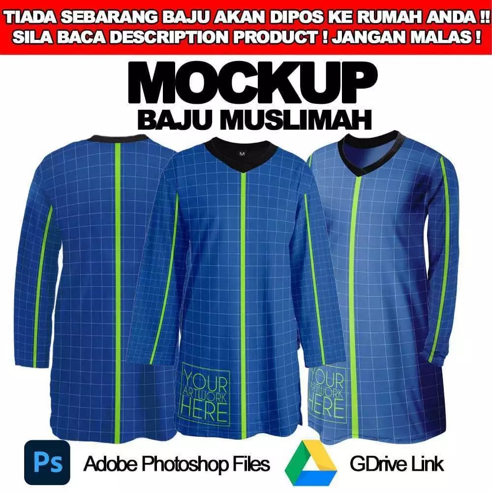 Mockup Desain Baju Muslimah