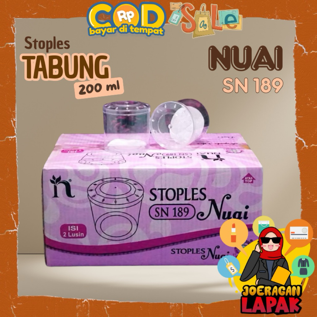 [JOERAGAN LAPAK]Toples Nuai SN.189 isi 2 lusin