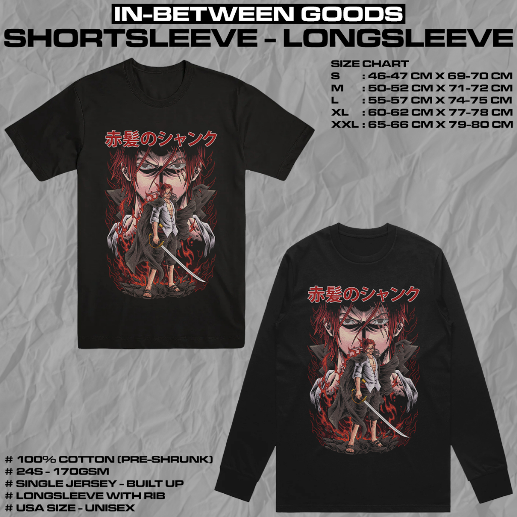 ONE PIECE - SHANKS | T-SHIRT | LONGSLEEVE | ANIME MERCH