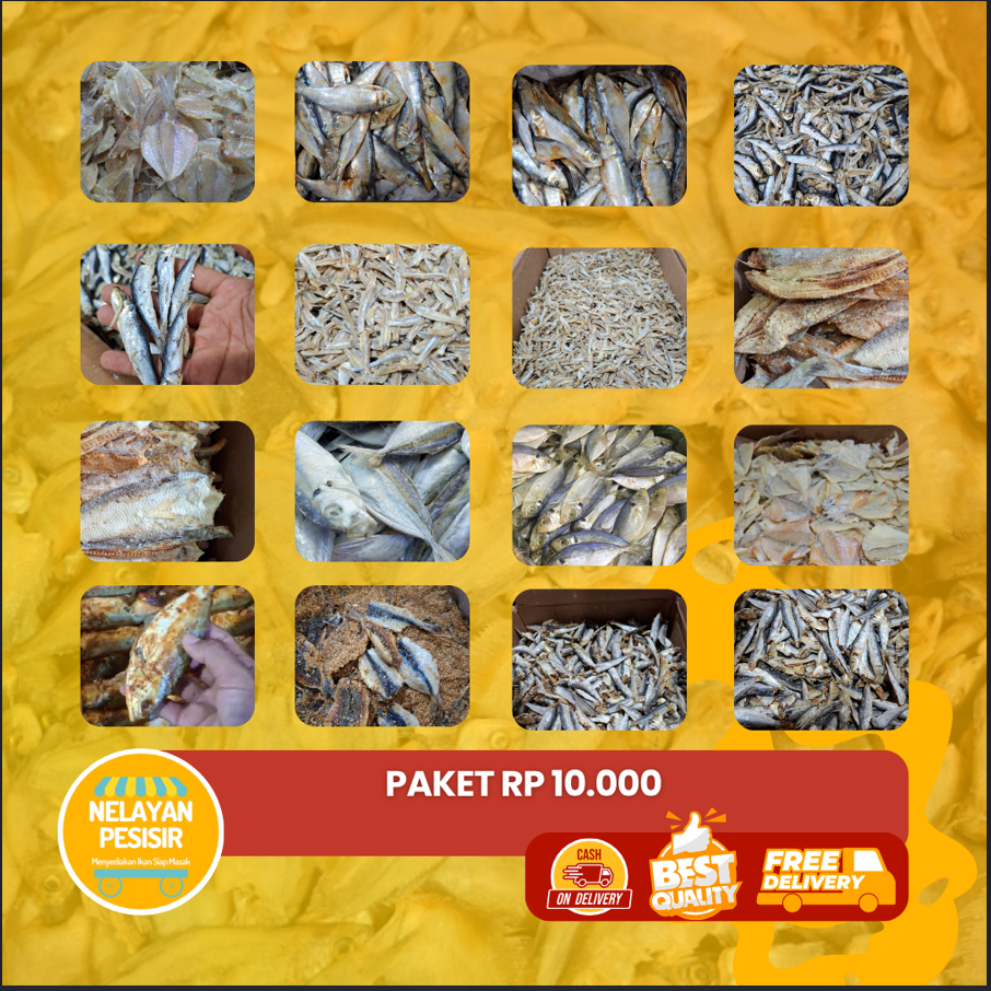

Ikan Asin Paket Hemat Cuma 10.000 Perbungkus aja Langsung di CO aja Untuk Berat Cek Di Deskripsi