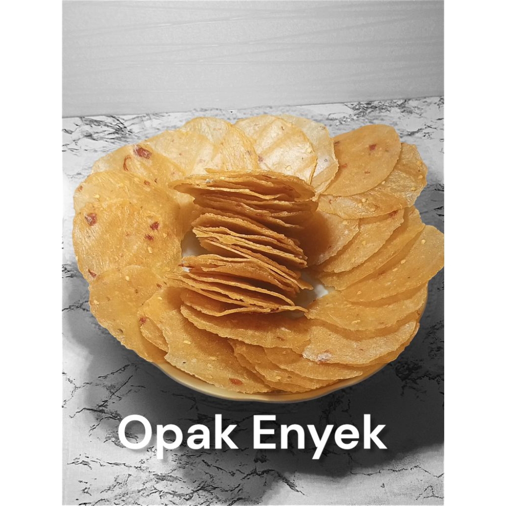 

Opak enyek/kerupuk opak singkong enyek - enyek pedas manis