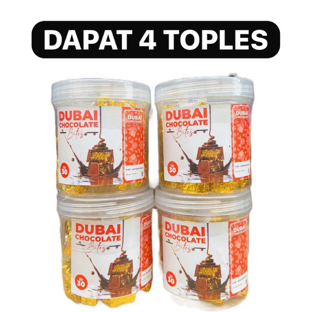 

DAPAT 4 TOPLES COKLAT DUBAI BITES ISI 30 PCS HALAL