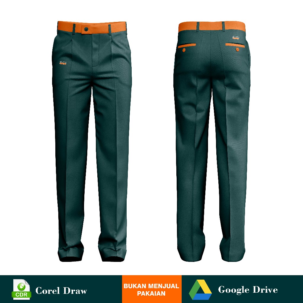 Mockup Celana Formal - CDR