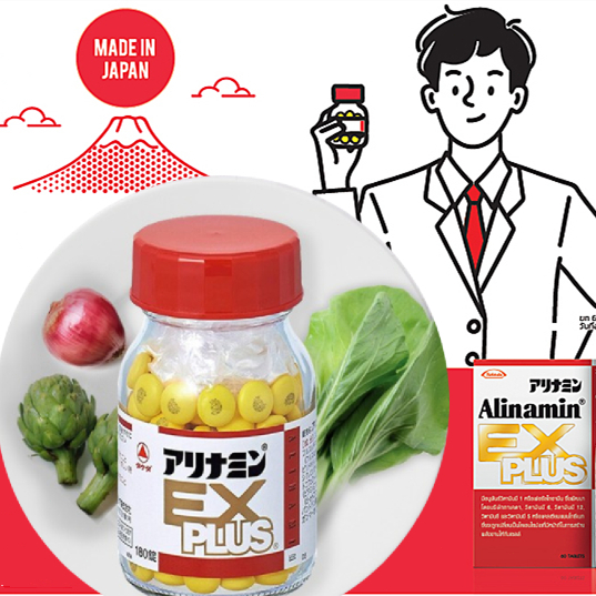 Alinamin EX Plus 270 Tablets / Takeda EX Plus 270 tabs Vitamin B1 B6 B12 Supplement Otot dan Sendi M