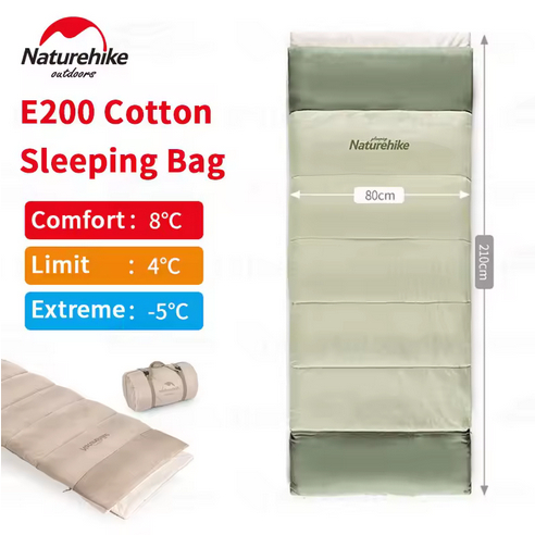 SLEEPING BAG E200 NATUREHIKE NH20MSD01