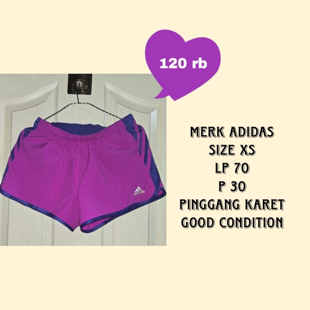 Preloved Celana Pendek Adidas