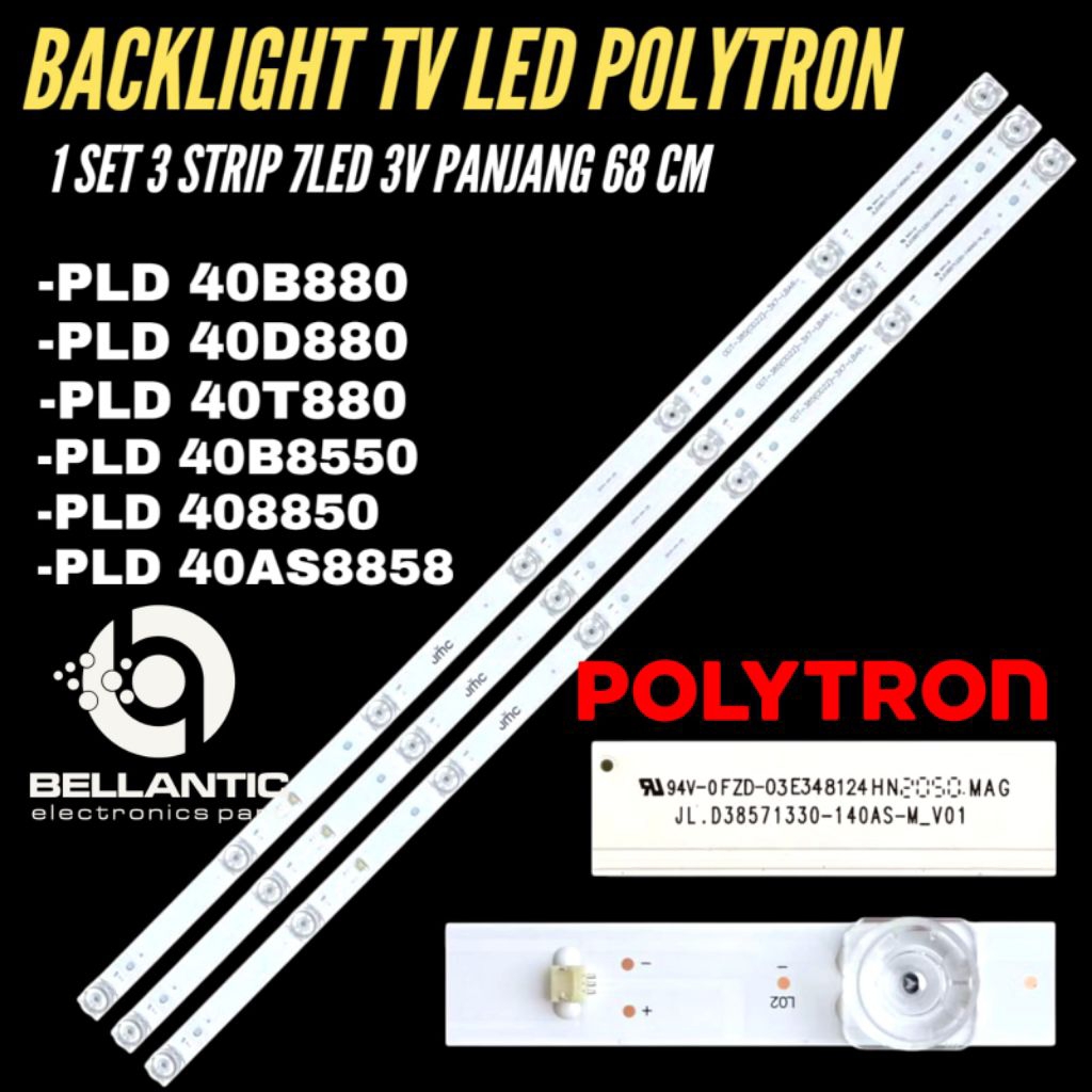 BACKLIGHT TV LED POLYTRON 40 INCH PLD-40D880- PLD-40T850- PLD-40B880- PLD-40AS8858- PLD-40B8850 BACK