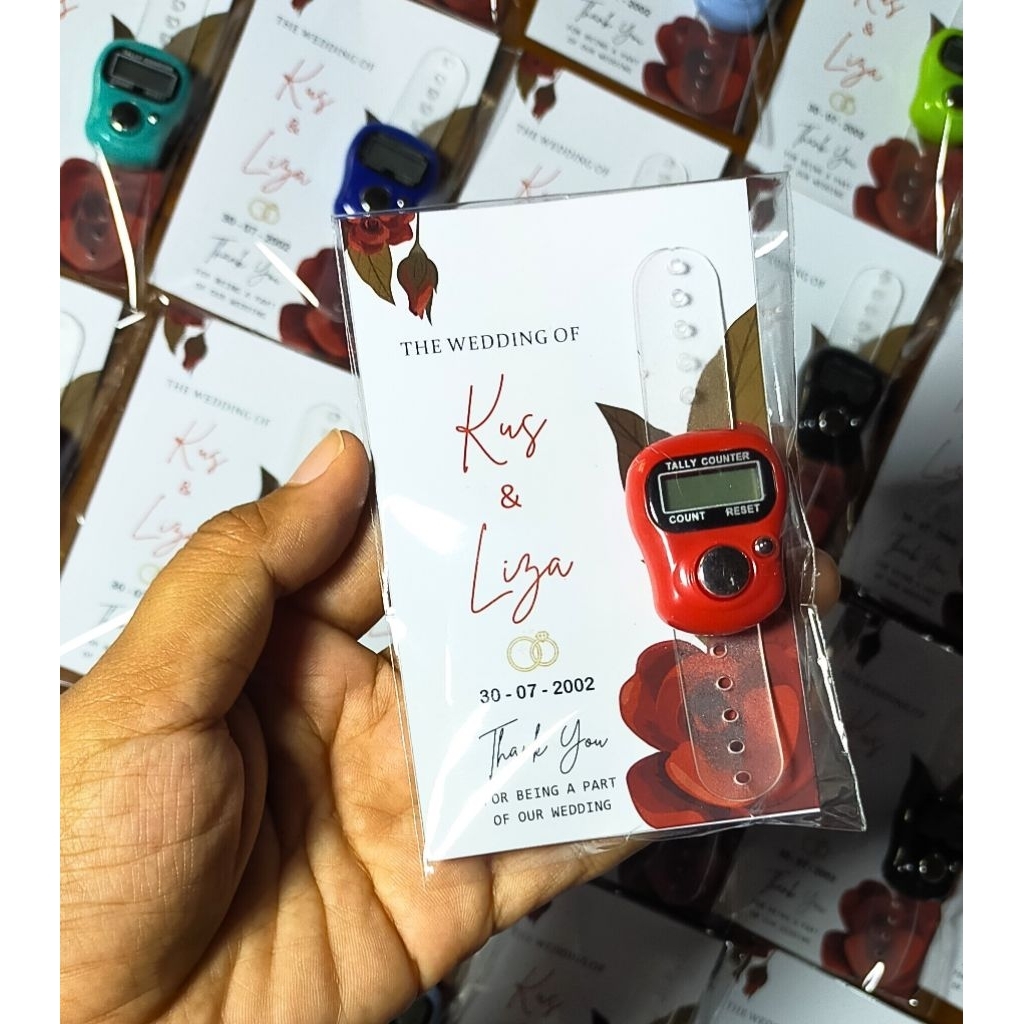 Souvenir Tasbih Digital Custom Kemasan - Souvenir Nikah - Souvenir Aqiqah - Souvenir Seribu Harian
