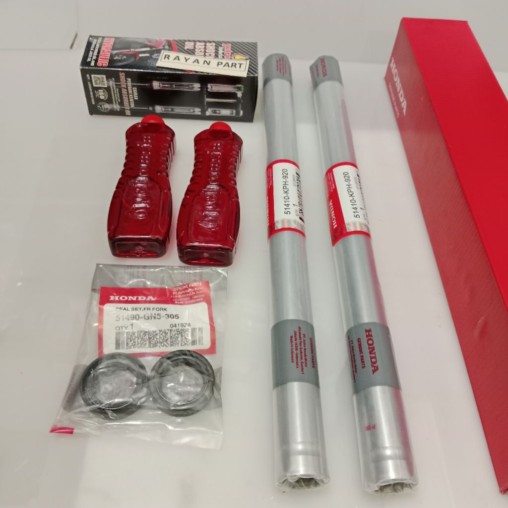 SHOCK DEPAN + SEAL + OLI HONDA CS1 CS1 CS1 CS1 SEPASANG ORI SESUAI GAMBAR