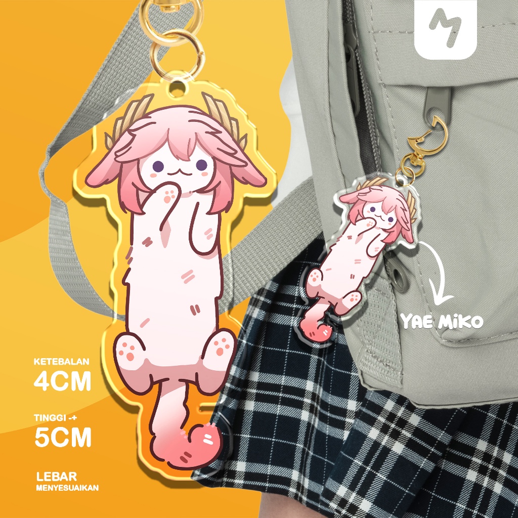 Gantungan Kunci Yae Miko by Nimiaoo