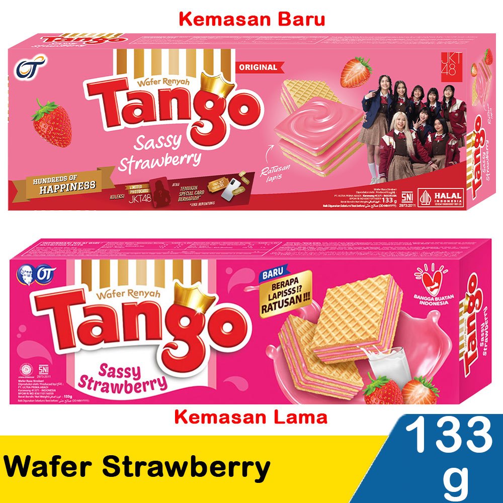 

Tango Sassy Strawberry Kemasan Baru 133g