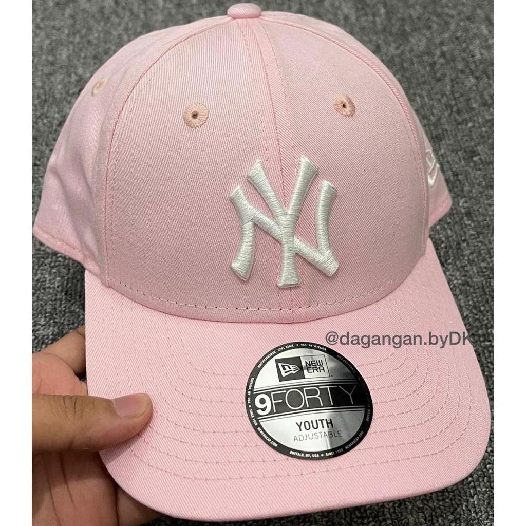 Topi New*Era Yankees 3D Logo Original Resmi 100% Soft Pink