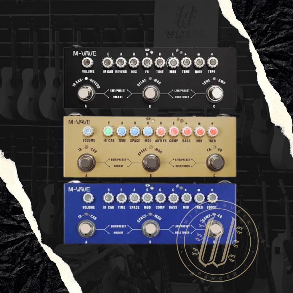 Efek gitar M vave Cube Baby akustik elektrik bass