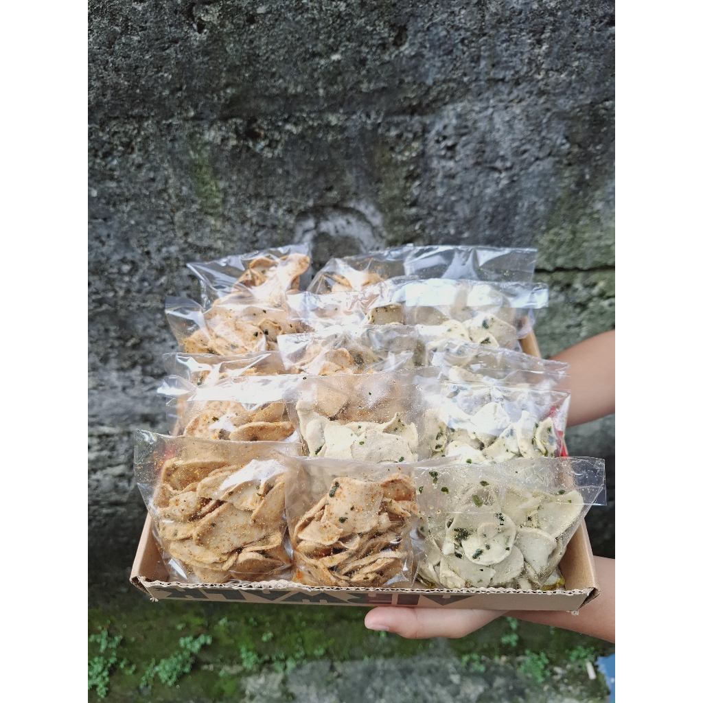 

Basreng Pedas Asin Daun Jeruk 23gr/Snack Cemilan Renyah Murah